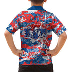 Newcastle Knights Rugby Family Matching Mermaid Dress and Hawaiian Shirt Graffiti Typography Urban Camo Abstract Street Style