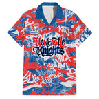 Newcastle Knights Rugby Family Matching Mermaid Dress and Hawaiian Shirt Graffiti Typography Urban Camo Abstract Street Style