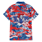 Newcastle Knights Rugby Family Matching Mermaid Dress and Hawaiian Shirt Graffiti Typography Urban Camo Abstract Street Style