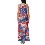 Newcastle Knights Rugby Family Matching Tank Maxi Dress and Hawaiian Shirt Graffiti Typography Urban Camo Abstract Street Style