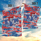 Newcastle Knights Rugby Garden Flag Graffiti Typography Urban Camo Abstract Street Style