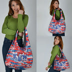 Newcastle Knights Rugby Grocery Bag Graffiti Typography Urban Camo Abstract Street Style