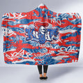 Newcastle Knights Rugby Hooded Blanket Graffiti Typography Urban Camo Abstract Street Style