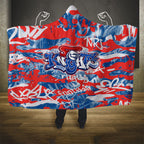 Newcastle Knights Rugby Hooded Blanket Graffiti Typography Urban Camo Abstract Street Style