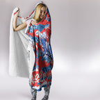 Newcastle Knights Rugby Hooded Blanket Graffiti Typography Urban Camo Abstract Street Style