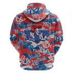 Newcastle Knights Rugby Hoodie Graffiti Typography Urban Camo Abstract Street Style