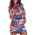 Newcastle Knights Rugby Hoodie Dress Graffiti Typography Urban Camo Abstract Street Style