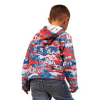 Newcastle Knights Rugby Kid Hoodie Graffiti Typography Urban Camo Abstract Street Style