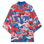 Newcastle Knights Rugby Kimono Graffiti Typography Urban Camo Abstract Street Style
