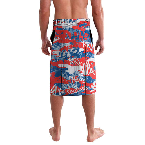 Newcastle Knights Rugby Lavalava Graffiti Typography Urban Camo Abstract Street Style