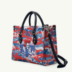 Newcastle Knights Rugby Leather Bag Graffiti Typography Urban Camo Abstract Street Style