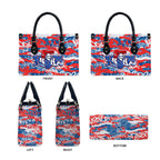 Newcastle Knights Rugby Leather Bag Graffiti Typography Urban Camo Abstract Street Style