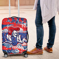 Newcastle Knights Rugby Luggage Cover Graffiti Typography Urban Camo Abstract Street Style