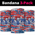 Newcastle Knights Rugby Neck Gaiter Graffiti Typography Urban Camo Abstract Street Style