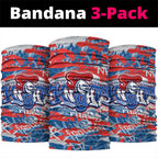 Newcastle Knights Rugby Neck Gaiter Graffiti Typography Urban Camo Abstract Street Style