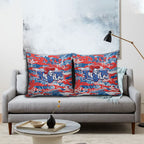 Newcastle Knights Rugby Pillow Cover Graffiti Typography Urban Camo Abstract Street Style