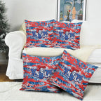Newcastle Knights Rugby Pillow Cover Graffiti Typography Urban Camo Abstract Street Style