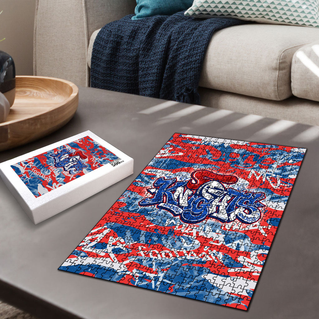 Newcastle Knights Rugby Puzzle Graffiti Typography Urban Camo Abstract Street Style