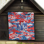 Newcastle Knights Rugby Quilt Graffiti Typography Urban Camo Abstract Street Style