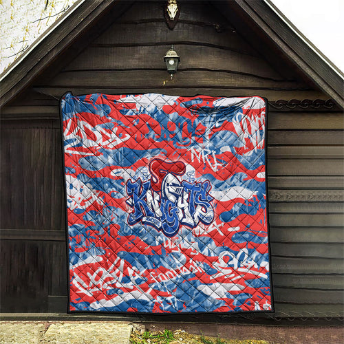 Newcastle Knights Rugby Quilt Graffiti Typography Urban Camo Abstract Street Style