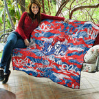 Newcastle Knights Rugby Quilt Graffiti Typography Urban Camo Abstract Street Style