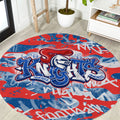Newcastle Knights Rugby Round Carpet Graffiti Typography Urban Camo Abstract Street Style