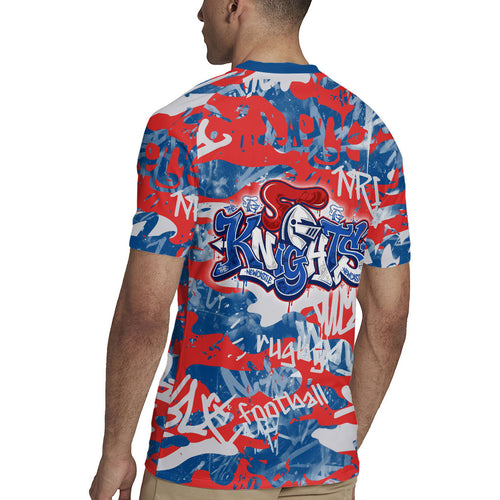 Newcastle Knights Rugby Rugby Jersey Graffiti Typography Urban Camo Abstract Street Style