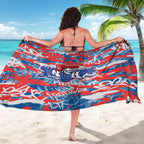 Newcastle Knights Rugby Sarong Graffiti Typography Urban Camo Abstract Street Style