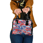 Newcastle Knights Rugby Shoulder Handbag Graffiti Typography Urban Camo Abstract Street Style