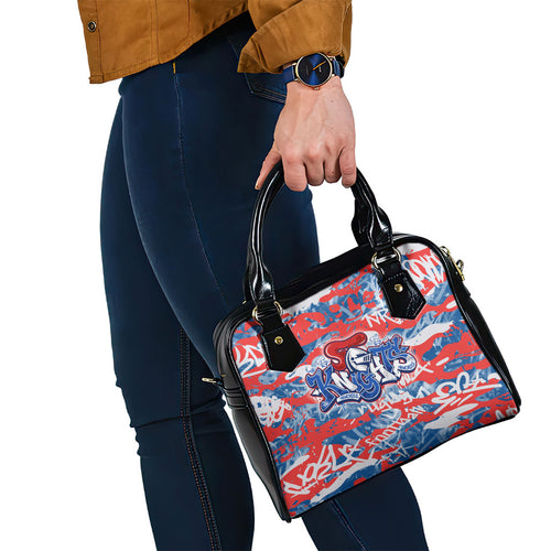 Newcastle Knights Rugby Shoulder Handbag Graffiti Typography Urban Camo Abstract Street Style