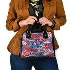 Newcastle Knights Rugby Shoulder Handbag Graffiti Typography Urban Camo Abstract Street Style