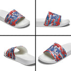 Newcastle Knights Rugby Slide Sandals Graffiti Typography Urban Camo Abstract Street Style