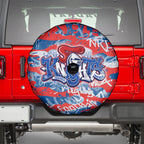 Newcastle Knights Rugby Spare Tire Cover Graffiti Typography Urban Camo Abstract Street Style