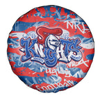 Newcastle Knights Rugby Spare Tire Cover Graffiti Typography Urban Camo Abstract Street Style