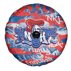 Newcastle Knights Rugby Spare Tire Cover Graffiti Typography Urban Camo Abstract Street Style