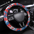 Newcastle Knights Rugby Steering Wheel Cover Graffiti Typography Urban Camo Abstract Street Style