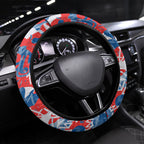 Newcastle Knights Rugby Steering Wheel Cover Graffiti Typography Urban Camo Abstract Street Style