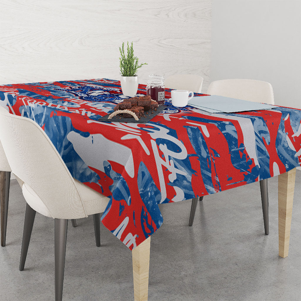 Newcastle Knights Rugby Tablecloth Graffiti Typography Urban Camo Abstract Street Style