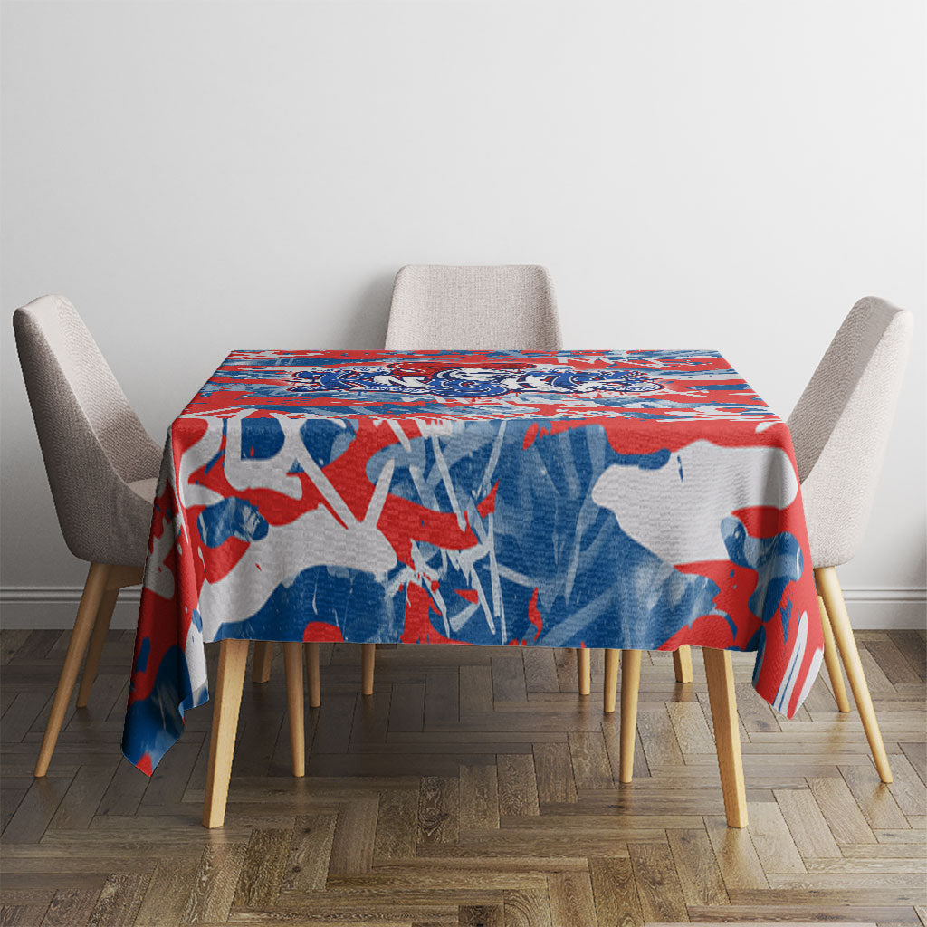 Newcastle Knights Rugby Tablecloth Graffiti Typography Urban Camo Abstract Street Style