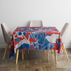 Newcastle Knights Rugby Tablecloth Graffiti Typography Urban Camo Abstract Street Style