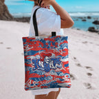 Newcastle Knights Rugby Tote Bag Graffiti Typography Urban Camo Abstract Street Style
