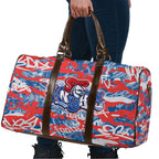 Newcastle Knights Rugby Travel Bag Graffiti Typography Urban Camo Abstract Street Style