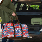 Newcastle Knights Rugby Travel Bag Graffiti Typography Urban Camo Abstract Street Style