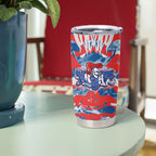 Newcastle Knights Rugby Tumbler Cup Graffiti Typography Urban Camo Abstract Street Style