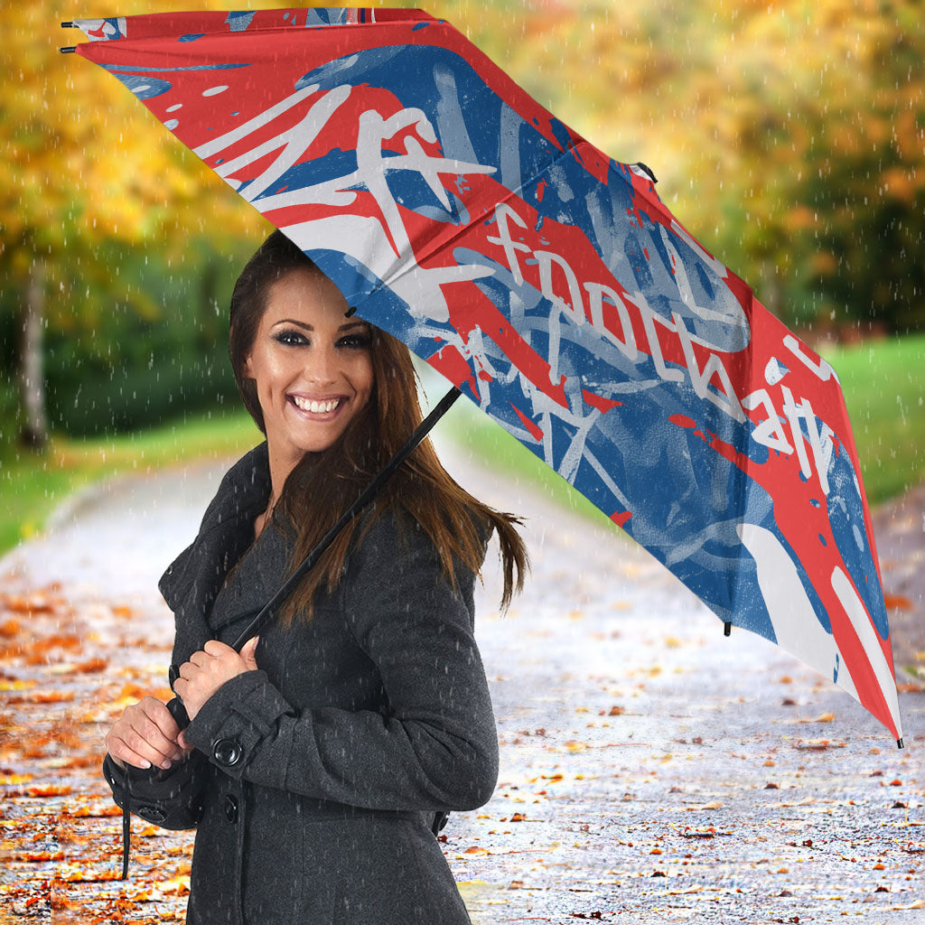 Newcastle Knights Rugby Umbrella Graffiti Typography Urban Camo Abstract Street Style