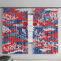 Newcastle Knights Rugby Window Curtain Graffiti Typography Urban Camo Abstract Street Style