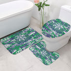 New Zealand Warriors Rugby Bathroom Set Graffiti Typography Urban Camo Abstract Street Style