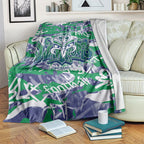 New Zealand Warriors Rugby Blanket Graffiti Typography Urban Camo Abstract Street Style