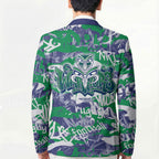 New Zealand Warriors Rugby Blazer Graffiti Typography Urban Camo Abstract Street Style