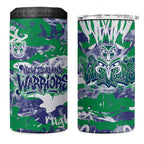 New Zealand Warriors Rugby 4 in 1 Can Cooler Tumbler Graffiti Typography Urban Camo Abstract Street Style